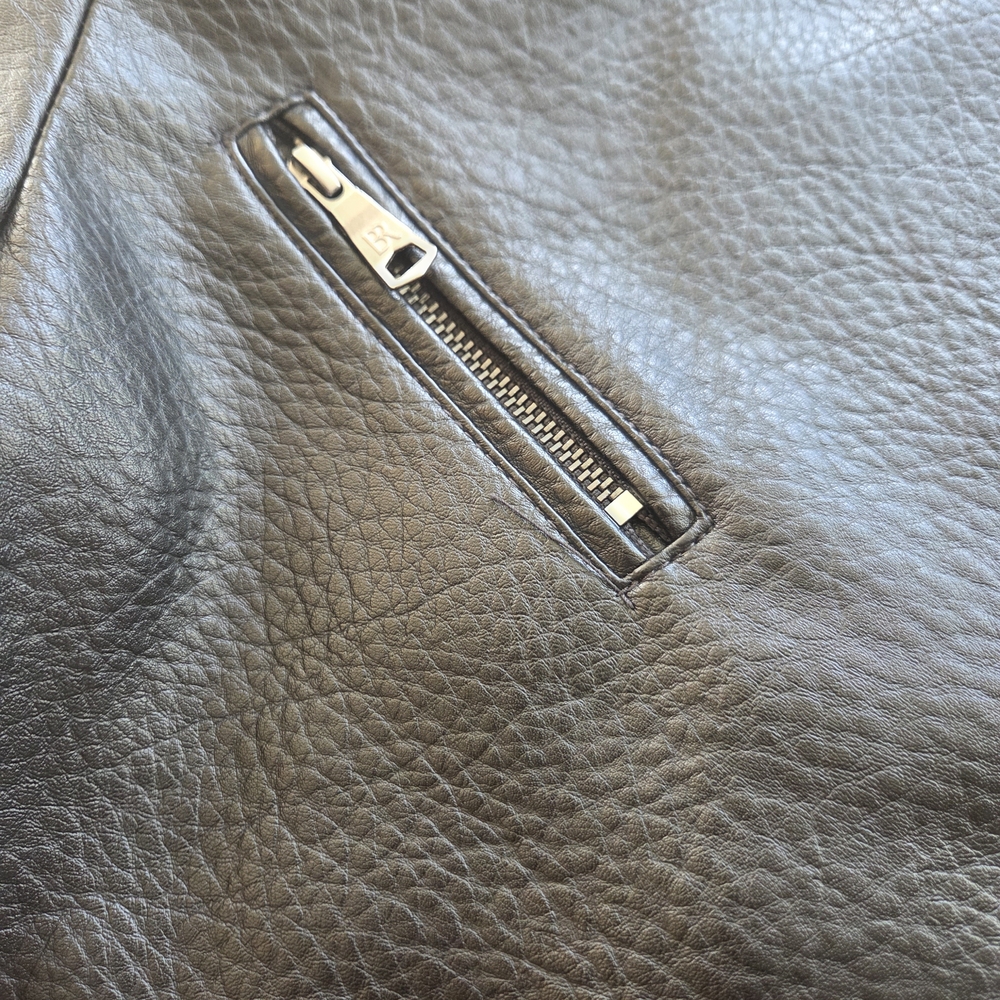 Banana Republic Black Vegan Leather Moto Jacket - Picture 6 of 10